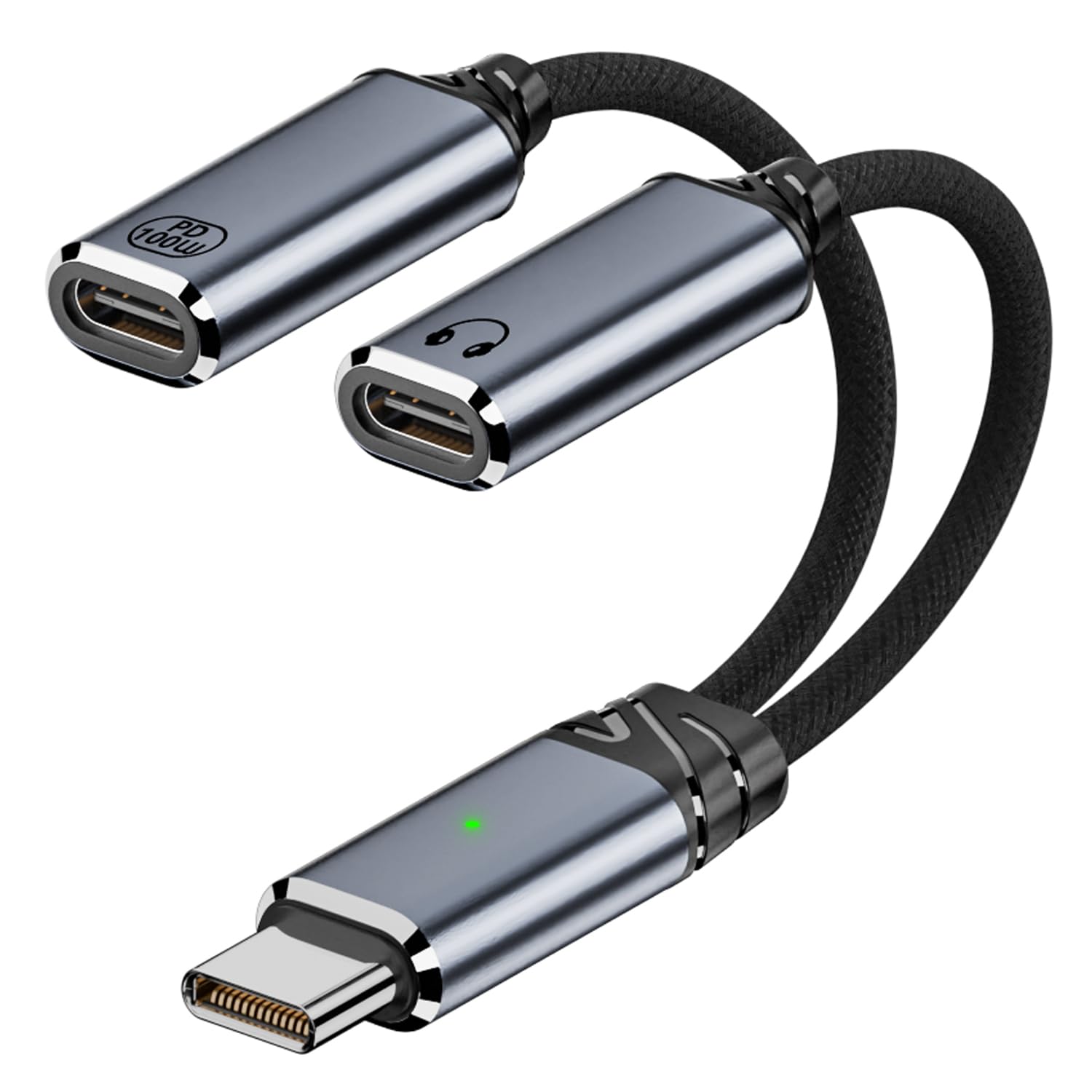Verilux® USB C Splitter, Dual USB C Headphone and Charger Adapter Audio Verilux® USB C Splitter, Dual USB C Headphone and Charger Adapter Audio